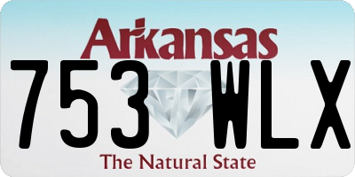 AR license plate 753WLX