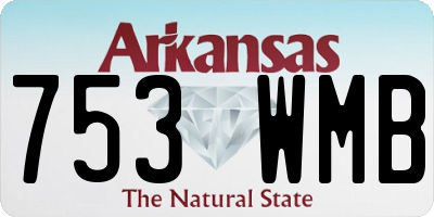 AR license plate 753WMB