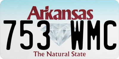AR license plate 753WMC
