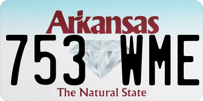 AR license plate 753WME