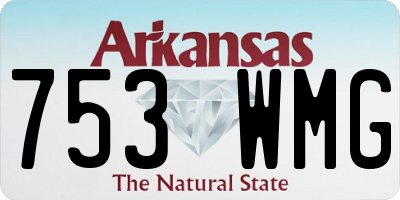 AR license plate 753WMG