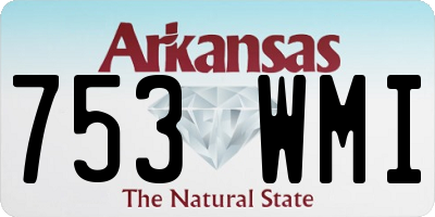 AR license plate 753WMI
