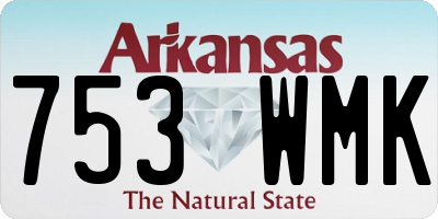 AR license plate 753WMK