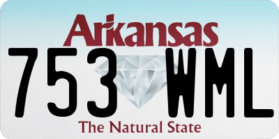 AR license plate 753WML