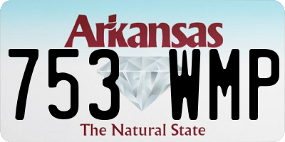 AR license plate 753WMP