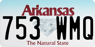 AR license plate 753WMQ