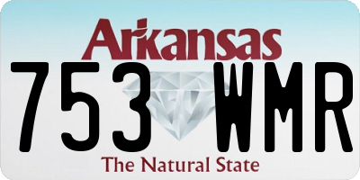 AR license plate 753WMR