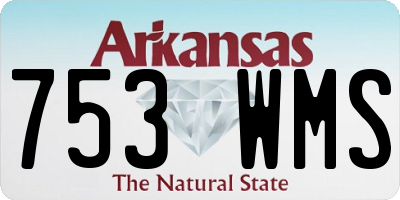 AR license plate 753WMS