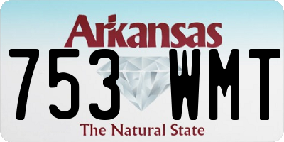 AR license plate 753WMT