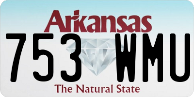 AR license plate 753WMU