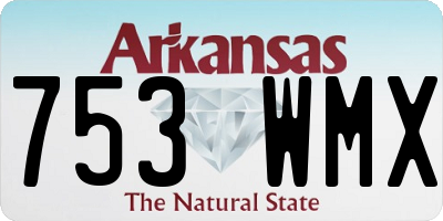 AR license plate 753WMX