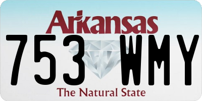 AR license plate 753WMY