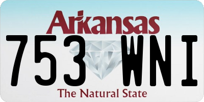 AR license plate 753WNI