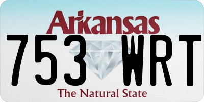 AR license plate 753WRT