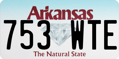 AR license plate 753WTE