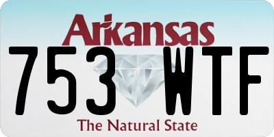 AR license plate 753WTF