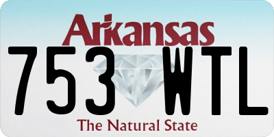 AR license plate 753WTL