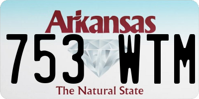 AR license plate 753WTM