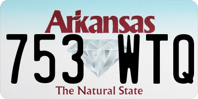 AR license plate 753WTQ