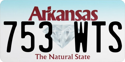 AR license plate 753WTS