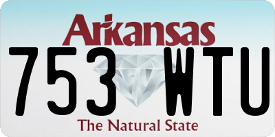 AR license plate 753WTU