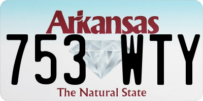 AR license plate 753WTY