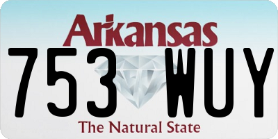 AR license plate 753WUY