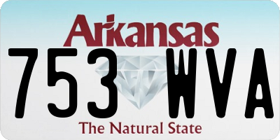 AR license plate 753WVA