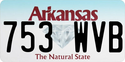 AR license plate 753WVB