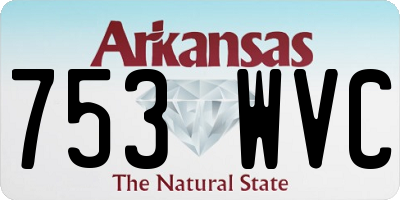 AR license plate 753WVC