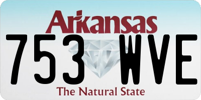 AR license plate 753WVE