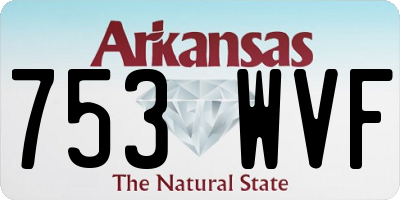 AR license plate 753WVF