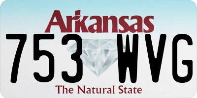 AR license plate 753WVG