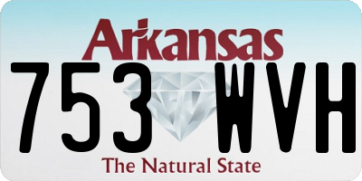 AR license plate 753WVH