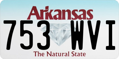 AR license plate 753WVI