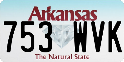 AR license plate 753WVK