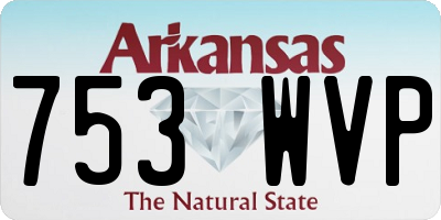 AR license plate 753WVP