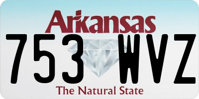 AR license plate 753WVZ