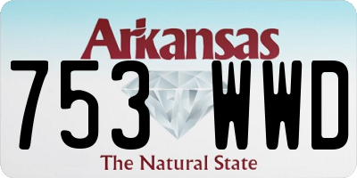 AR license plate 753WWD