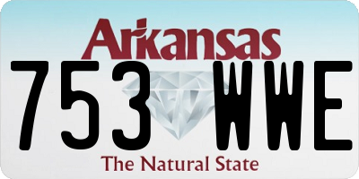 AR license plate 753WWE