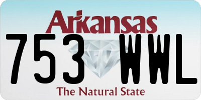 AR license plate 753WWL