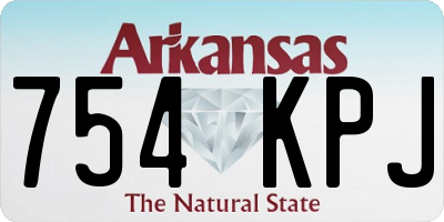 AR license plate 754KPJ