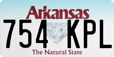 AR license plate 754KPL