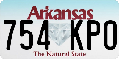 AR license plate 754KPO