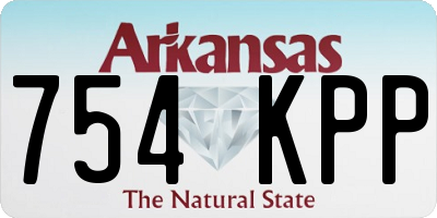 AR license plate 754KPP