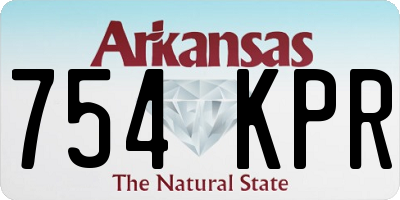 AR license plate 754KPR