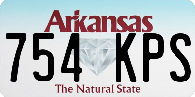 AR license plate 754KPS