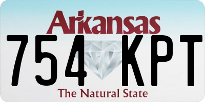 AR license plate 754KPT