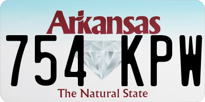 AR license plate 754KPW