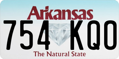 AR license plate 754KQO